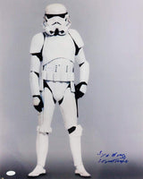 Syd Wragg Signed Sideways Full Body 16x20 Photo w/ Stormtrooper - JSA Auth *Blue