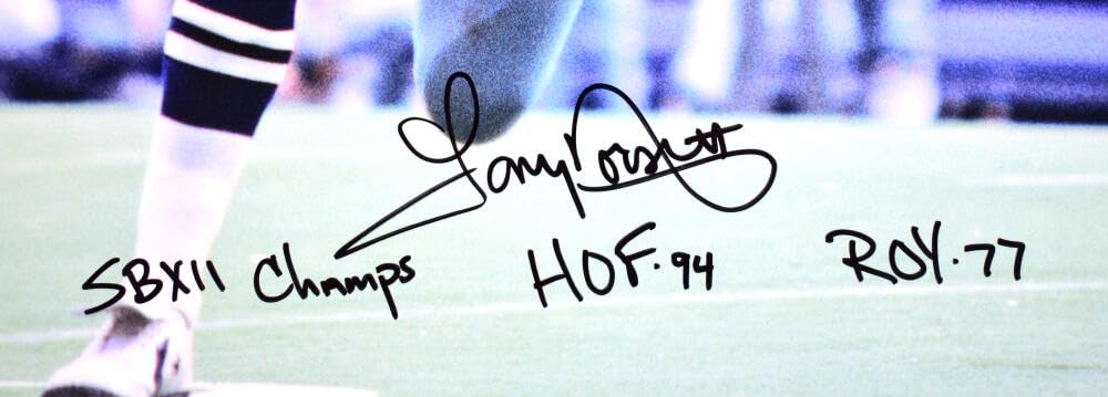 Tony Dorsett Signed Cowboys 16x20 Running Photo w/HOF,ROY, SB Champs- Beckett W