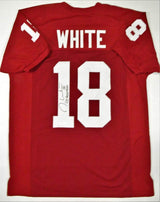Jason White Heisman Autographed Maroon College Style Jersey- JSA W Auth *1