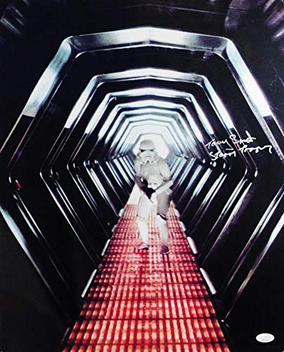Tony Smart Autographed Hallway 16x20 Photo w/ Stormtrooper - JSA Auth *Silver