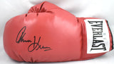 Tommy Hearns Autographed Red Everlast Boxing Glove *Left - Beckett W Hologram