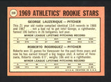 George Lauzerique Autographed 1969 Topps Rookie Card #358 Oakland A's SKU #162100
