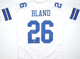 DaRon Bland Autographed White Pro Style Jersey-Beckett W Hologram *Silver