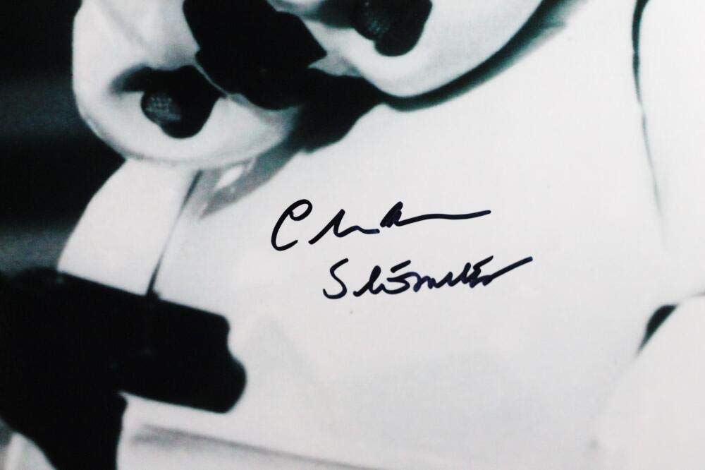 Chris Bunn Autographed Firing Gun 16x20 Photo w/ Stormtrooper - JSA Auth *Back