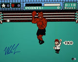 Mike Tyson Autographed 16x20 Punch Out Photo- Beckett W Hologram *Blue