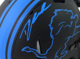D'Andre Swift Signed Detroit Lions Eclipse Speed Mini Helmet-Fanatics Auth *Blue