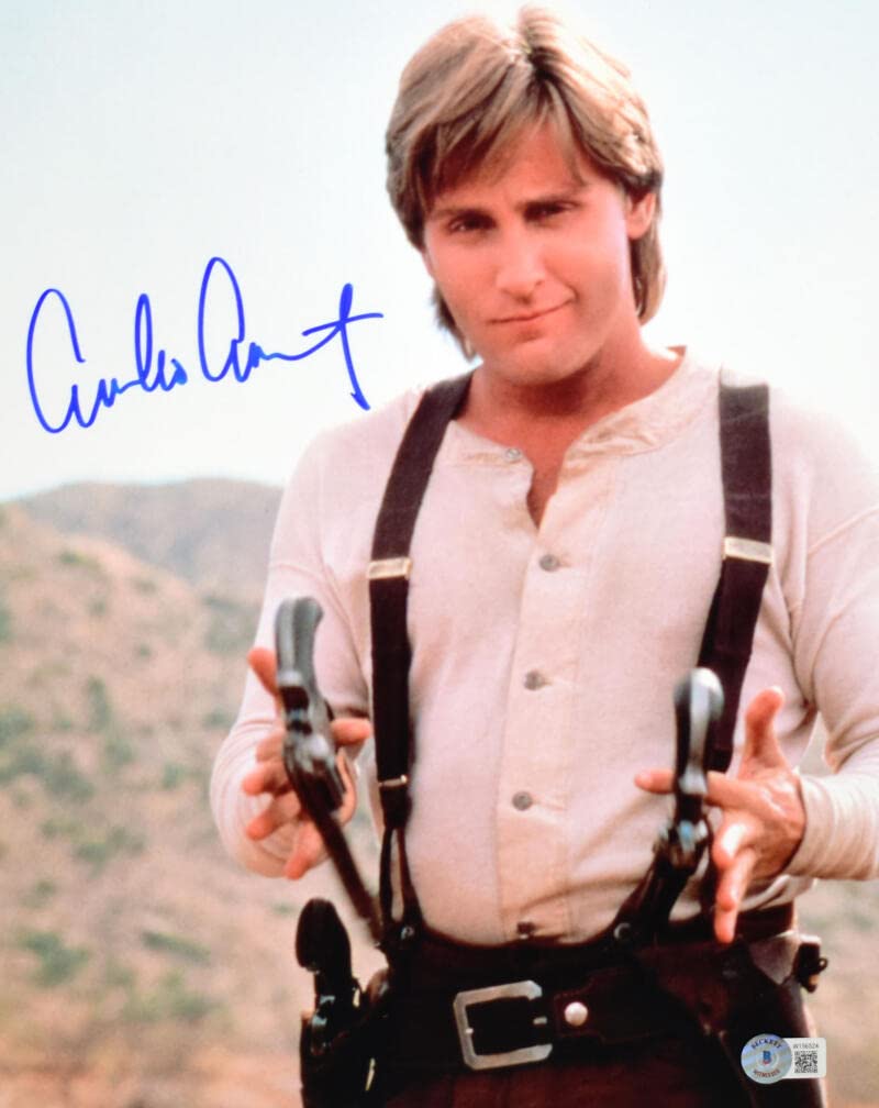 Emilio Estevez Autographed Young Guns 11x14 Billy the Kid Photo - Beckett W Holo