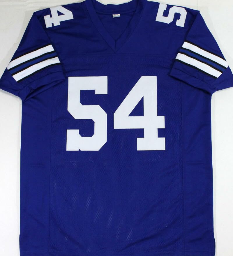 Randy White Autographed Blue Pro Style Jersey w/HOF - Beckett W Auth *4