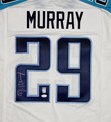 DeMarco Murray Autographed White Pro Style Jersey- JSA W Authenticated