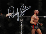 Randy Couture Signed MMA 8x10 Photo With Belt- Beckett Auth *Ref Back Turned