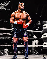 Mike Tyson Autographed 16x20 Spotlight Ring Photo- Beckett W Holo *Silver *Top