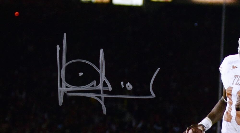 Vince Young Autographed Longhorns 16x20 Photo TD Run- Beckett W Hologram Silver