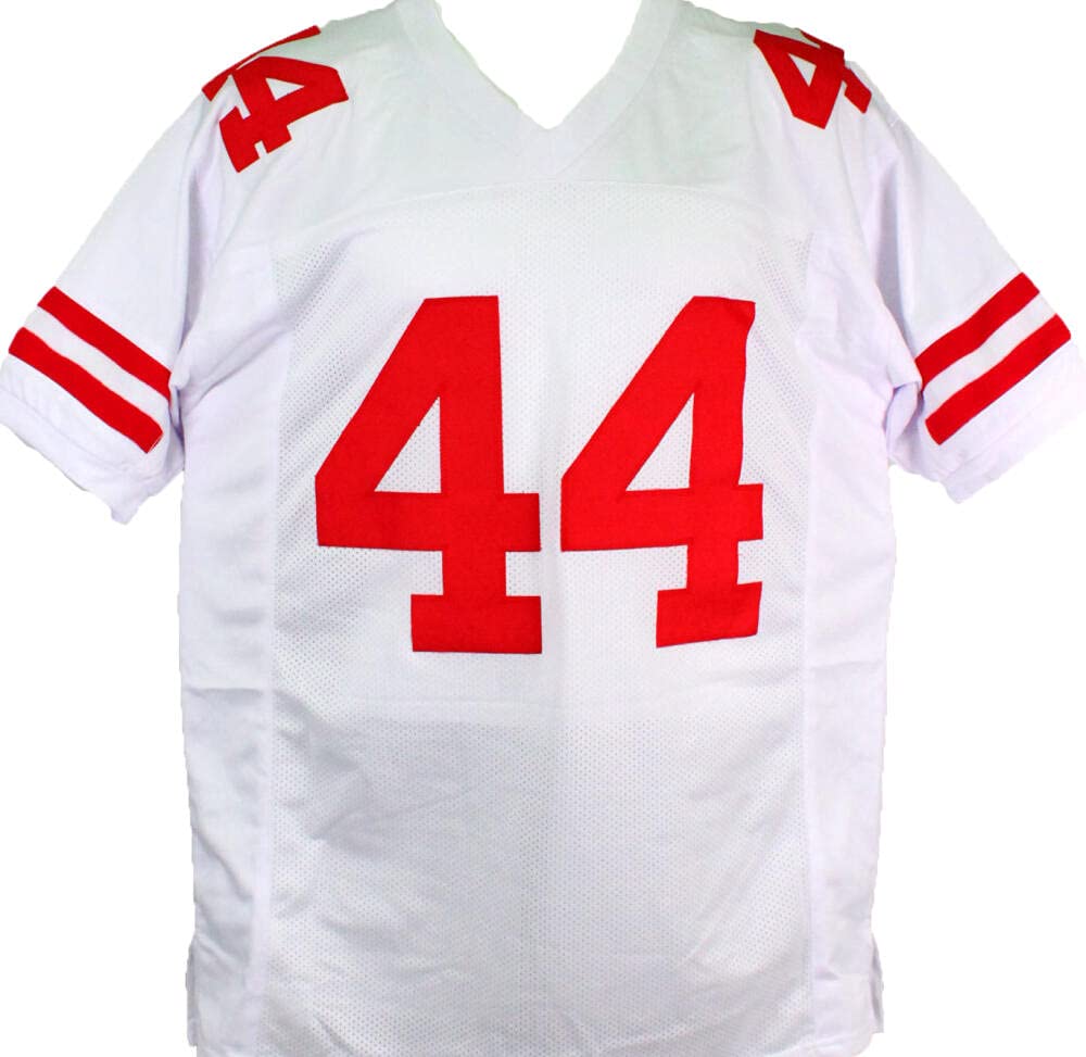 Kyle Juszczyk Autographed White Pro Style Jersey- Beckett W Hologram *Black