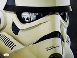 Joe Gibson Autographed 11x14 Mask Close Up Photo w/ Stormtrooper-JSA Auth *Black