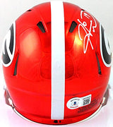Hines Ward Autographed Georgia Bulldogs Chrome Mini Helmet- Beckett W *White