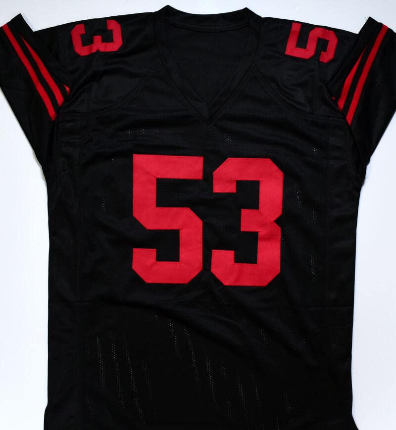 NaVorro Bowman Autographed Black Pro Style Jersey- Beckett W Hologram *Black