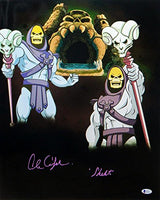 Alan Oppenheimer Autographed Skeletor 16x20 Dual Image Photo- Beckett Auth *Purp