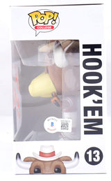 Earl Campbell Signed Texas Longhorns Funko Pop Figurine #13 *stacked- Beckett W