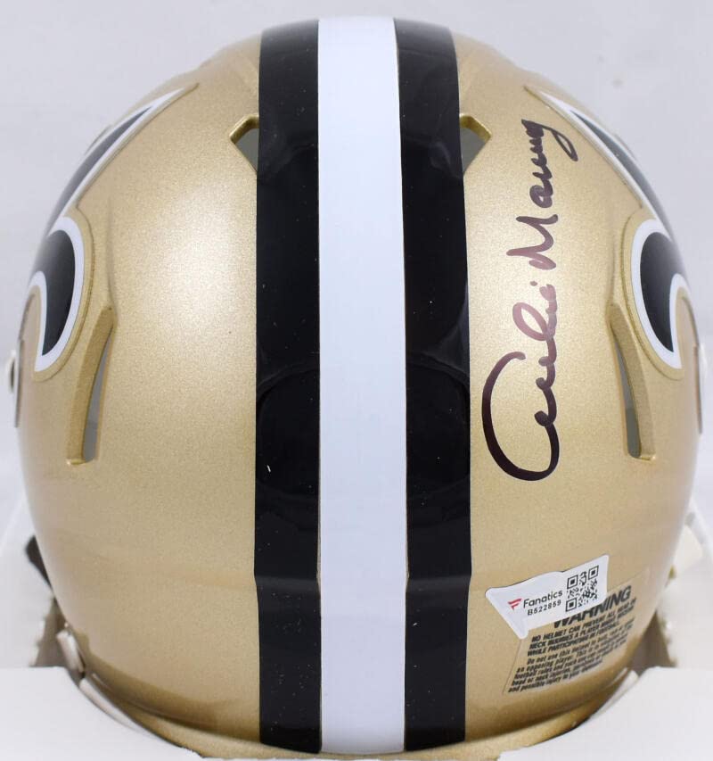 Archie Manning Signed New Orleans Saints 76-99 Speed Mini Helmet-Fanatics *Black