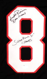 Andre Rison Autographed Black Pro Style w/Bad Moon SB Champs Jersey-Beckett Holo