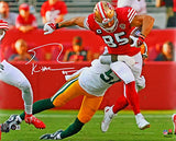 George Kittle Autographed San Francisco 49ers 16x20 Running v.GB Photo-BAW Holo