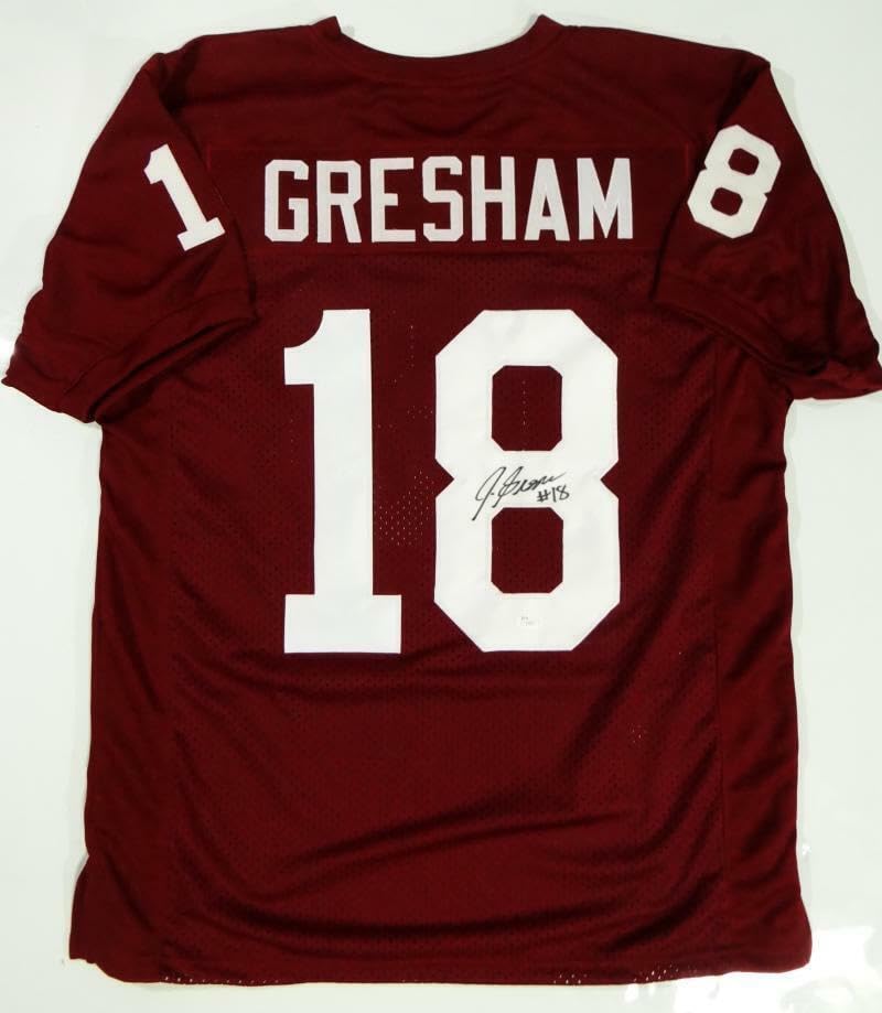 Germaine Gresham Autographed Maroon College Style Jersey- JSA Auth *8