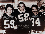 Ham Lambert Russell Steelers Signed 16x20 B&#38;W Photo W/ 2 insc-JSA W Auth *Si