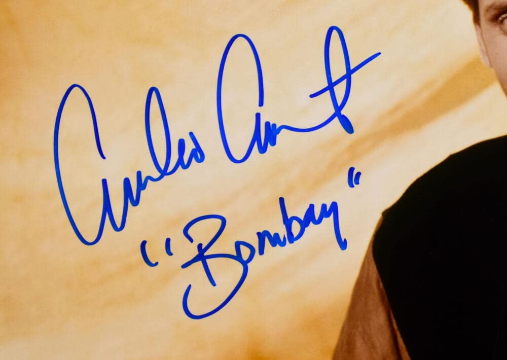Emilio Estevez Signed Mighty Ducks 16x20 Close Up Photo w/Bombay -Beckett W Holo