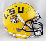 Odell Beckham Autographed LSU Tigers F/S Yellow Authentic Schutt Helmet- JSA W