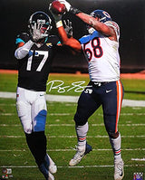 Roquan Smith Autographed Interception Vs Jaguars 16x20 HM Photo-Beckett W *White