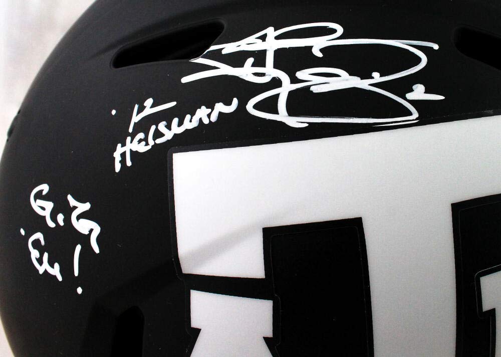 Johnny Manziel Signed Texas A&M Eclipse Authentic Helmet w/ 3 Insc - JSA W Auth