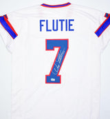 Doug Flutie Autographed White Pro Style Jersey-Beckett W Hologram *Silver
