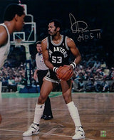Artis Gilmore Signed Spurs 16x20 Looking to Pass Photo W/HOF- Jersey Source Auth