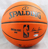Allen Iverson Signed Official NBA Spalding Basketball - Beckett W Auth *Silver