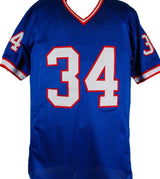 Thurman Thomas Autographed Blue Pro Style JSTAT Jersey-Beckett W Hologram *Black