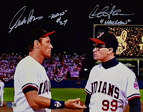 Charlie Sheen Corbin Bernsen Autographed 11x14 Major League Photo-Beckett W Holo