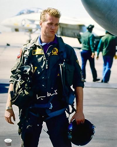 Val Kilmer Autographed Top Gun Iceman 16x20 Full Body Photo- JSA *Silver