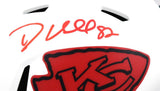 Dante Hall Autographed Kansas City Chiefs Lunar Speed Mini Helmet- JSA W *Red