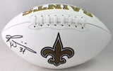 Ricky Williams Signed New Orleans Saints Logo Football - Beckett W Auth *Left