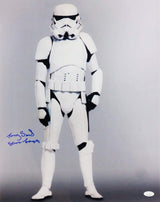Tony Smart Autographed Full Body 16x20 Photo w/ Stormtrooper - JSA Auth *Blue