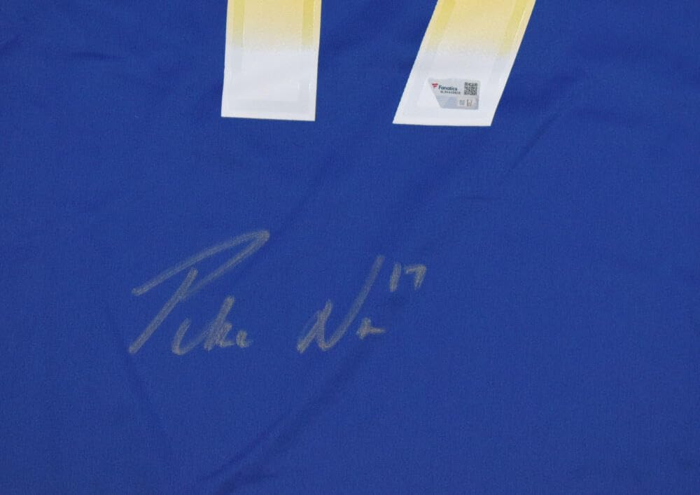 Puka Nacua Autographed Los Angeles Rams Blue Nike Game Jersey - Fanatics *Silver