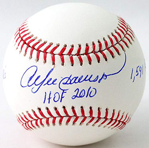 Andre Dawson Autographed Rawlings OML Baseball w/ 3 Insc - JSA W Auth *Blue