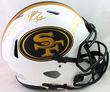 Patrick Willis Signed 49ers Lunar Authentic FS Helmet w/ 3 Insc- Beckett W *Gold