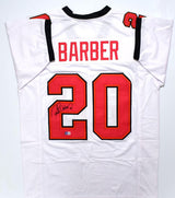 Ronde Barber Autographed White Pro Style Jersey - Beckett W Hologram *Black