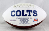 Eric Ebron Signed Indianapolis Colts Logo Football- JSA Witness Authentication