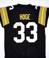 Merrill Hoge Autographed Black Pro Style Jersey- Beckett Hologram *Black