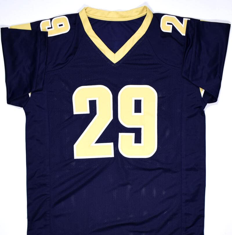 Eric Dickerson Autographed Blue Pro Style Jersey w/HOF-Beckett W Hologram *Black