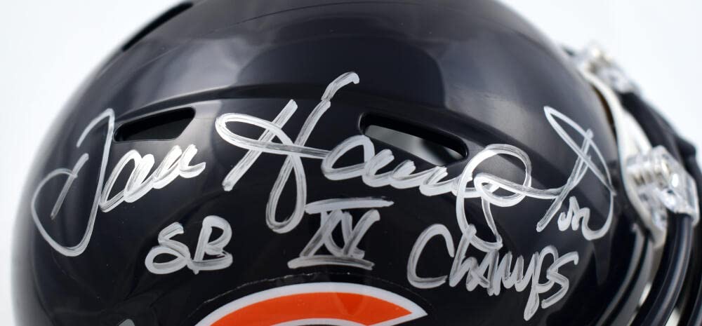 Dan Hampton Autographed Chicago Bears Speed Mini Helmet w/SB Champs- Prova