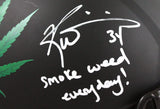 Ricky Williams Autographed Blackout Full Size Helmet W/ SWED- JSA W Auth *White