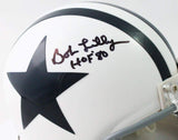 Bob Lilly Autographed Dallas Cowboys 60-63 TB Mini Helmet w/HOF - Beckett W Auth